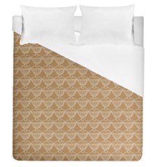Cake Brown Sweet Duvet Cover (queen Size) by Mariart