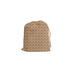 Cake Brown Sweet Drawstring Pouches (xs)  by Mariart