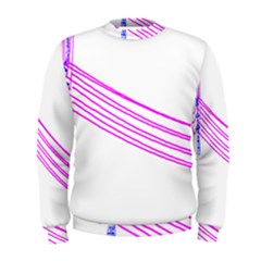 Electricty Power Pole Blue Pink Men s Sweatshirt by Mariart