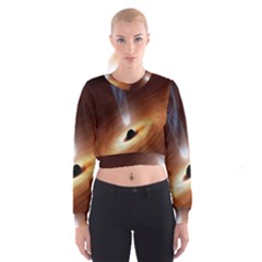 Coming Supermassive Black Hole Century Cropped Sweatshirt by Mariart