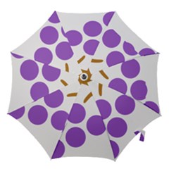 Fruit Grape Purple Hook Handle Umbrellas (large) by Mariart