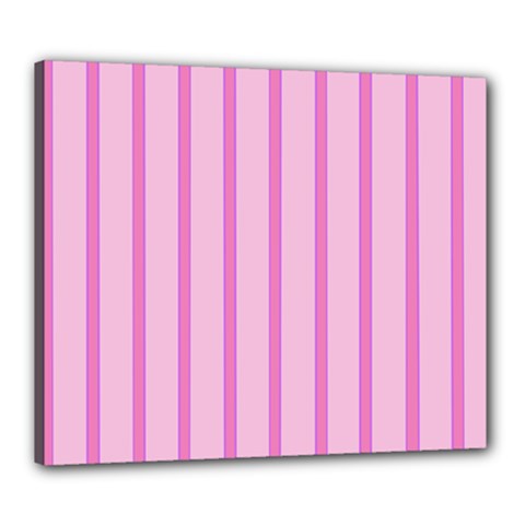 Line Pink Vertical Canvas 24  X 20  by Mariart