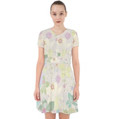 Flower Rainbow Star Floral Sexy Purple Green Yellow White Rose Adorable In Chiffon Dress by Mariart