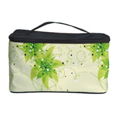 Leaf Green Star Beauty Cosmetic Storage Case by Mariart
