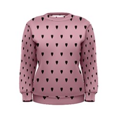 Love Black Pink Valentine Women s Sweatshirt by Mariart