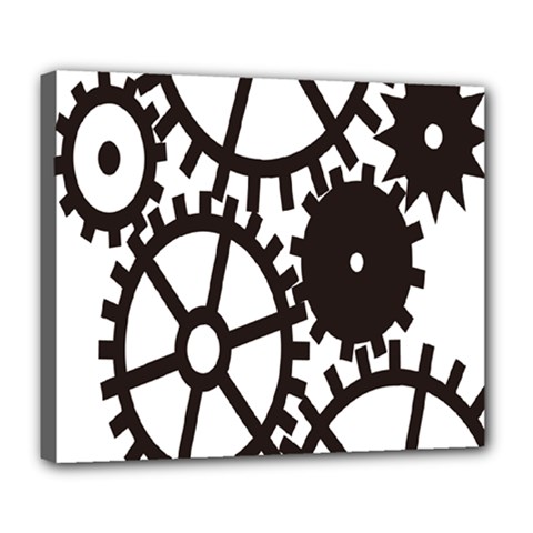 Machine Iron Maintenance Deluxe Canvas 24  X 20   by Mariart