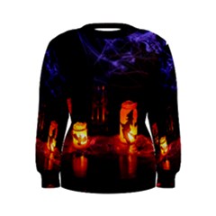 Awaiting Halloween Night Women s Sweatshirt by gothicandhalloweenstore