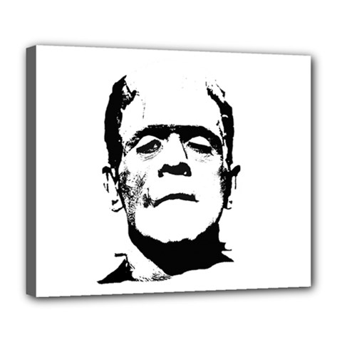 Frankenstein s Monster Halloween Deluxe Canvas 24  X 20   by Valentinaart