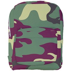 Camuflage Flag Green Purple Grey Full Print Backpack by Mariart