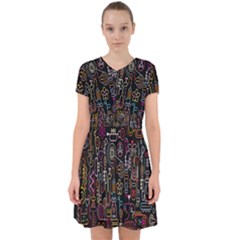 Features Illustration Adorable In Chiffon Dress by Mariart