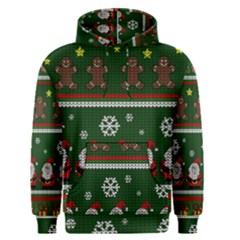 Ugly Christmas Sweater Men s Pullover Hoodie by Valentinaart