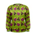 Hat Formula Purple Green Polka Dots Women s Sweatshirt View1