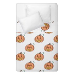 Face Mask Ghost Halloween Pumpkin Pattern Duvet Cover Double Side (single Size) by Alisyart