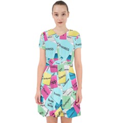 Stickies Post It List Business Adorable In Chiffon Dress by Celenk