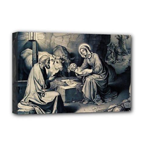 The Birth Of Christ Deluxe Canvas 18  X 12   by Valentinaart