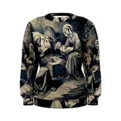 The Birth Of Christ Women s Sweatshirt by Valentinaart