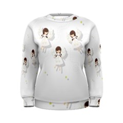 Christmas Angels  Women s Sweatshirt by Valentinaart