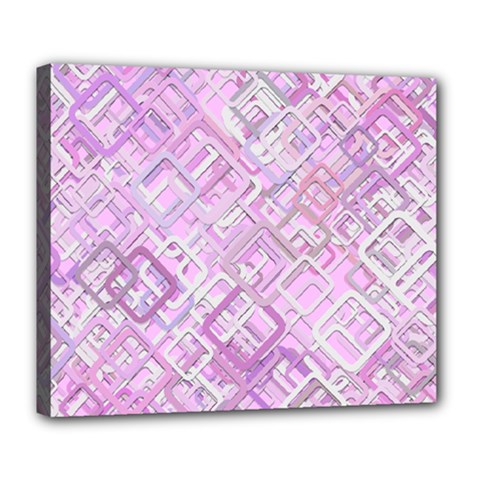 Pink Modern Background Square Deluxe Canvas 24  X 20   by Celenk