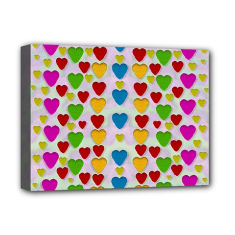 So Sweet And Hearty As Love Can Be Deluxe Canvas 16  X 12   by pepitasart