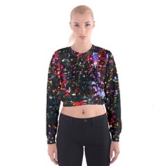 Abstract Background Celebration Cropped Sweatshirt by Celenk