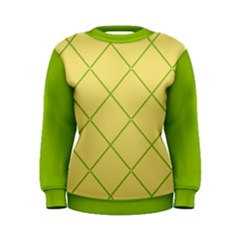 Cross Lines (green And Yellow) Women s Sweatshirt by berwies