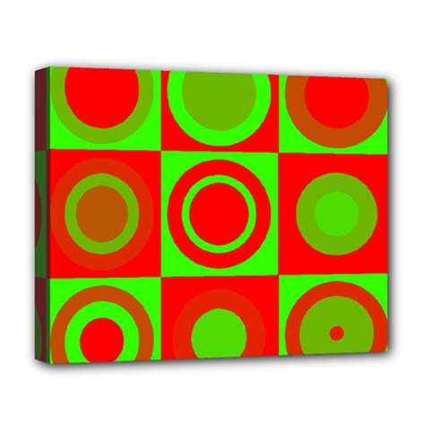 Redg Reen Christmas Background Deluxe Canvas 20  X 16   by Celenk