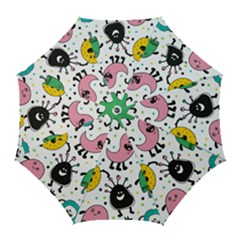 Cute And Fun Monsters Pattern Golf Umbrellas by Bigfootshirtshop