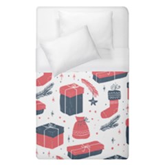 Christmas Gift Sketch Duvet Cover (single Size) by patternstudio