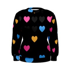 Emo Heart Pattern Women s Sweatshirt by Bigfootshirtshop