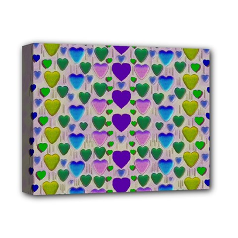 Love In Eternity Is Sweet As Candy Pop Art Deluxe Canvas 14  X 11  by pepitasart