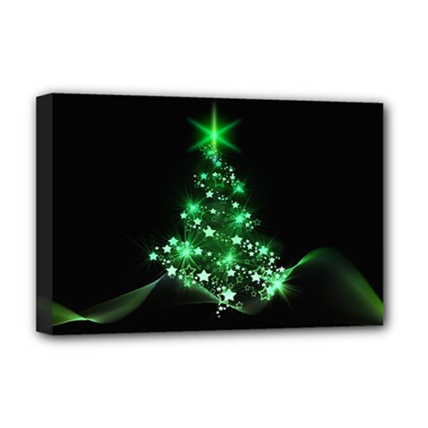 Christmas Tree Background Deluxe Canvas 18  X 12   by BangZart