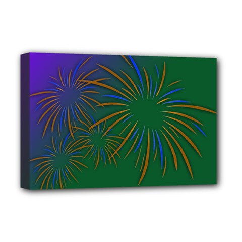 Sylvester New Year S Day Year Party Deluxe Canvas 18  X 12   by BangZart