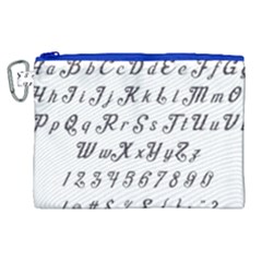 Font Lettering Alphabet Writing Canvas Cosmetic Bag (xl) by Celenk