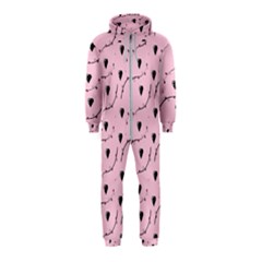 Love Hearth Pink Pattern Hooded Jumpsuit (kids) by Celenk