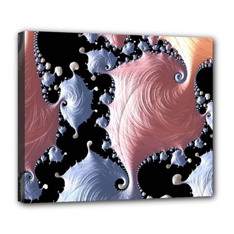 Fractal Art Design Fantasy Science Deluxe Canvas 24  X 20   by Celenk