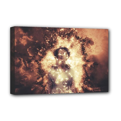 Science Fiction Teleportation Deluxe Canvas 18  X 12   by Celenk