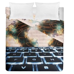 Ransomware Cyber Crime Security Duvet Cover Double Side (queen Size) by Celenk