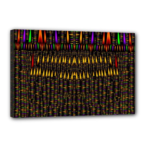 Hot As Candles And Fireworks In Warm Flames Canvas 18  X 12  by pepitasart