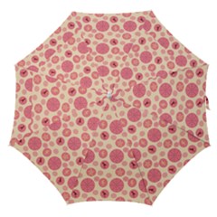 Cream Retro Dots Straight Umbrellas by snowwhitegirl
