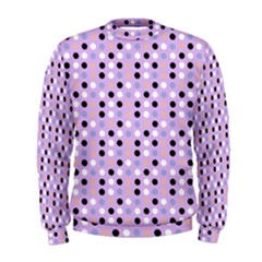 Black White Pink Blue Eggs On Violet Men s Sweatshirt by snowwhitegirl