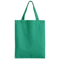 Seafoamy Green Zipper Classic Tote Bag by snowwhitegirl