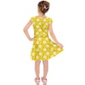 Daisy Dots Yellow Kids  Short Sleeve Dress View2