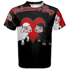 Valentines Day - Sheep  Men s Cotton Tee by Valentinaart