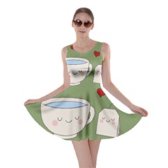 Cute Tea Skater Dress by Valentinaart