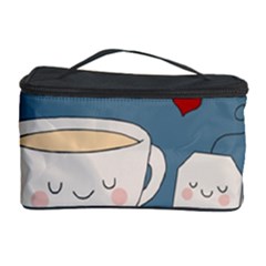 Cute Tea Cosmetic Storage Case by Valentinaart