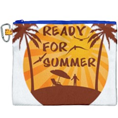 Ready For Summer Canvas Cosmetic Bag (xxxl) by Melcu