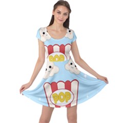 Cute Kawaii Popcorn Cap Sleeve Dress by Valentinaart