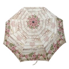 Vintage Chihuahua - Valentines Day Folding Umbrellas by Valentinaart