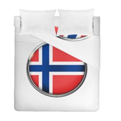 Norway Country Nation Blue Symbol Duvet Cover Double Side (full/ Double Size) by Nexatart