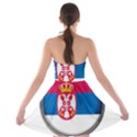 Serbia Flag Icon Europe National Strapless Bra Top Dress View2